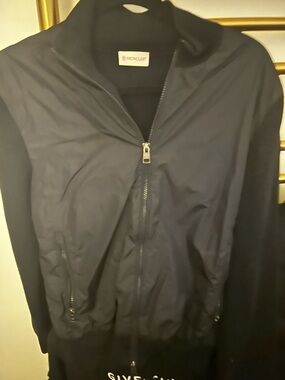 Moncler Men's Repp Rain Jacket in Black